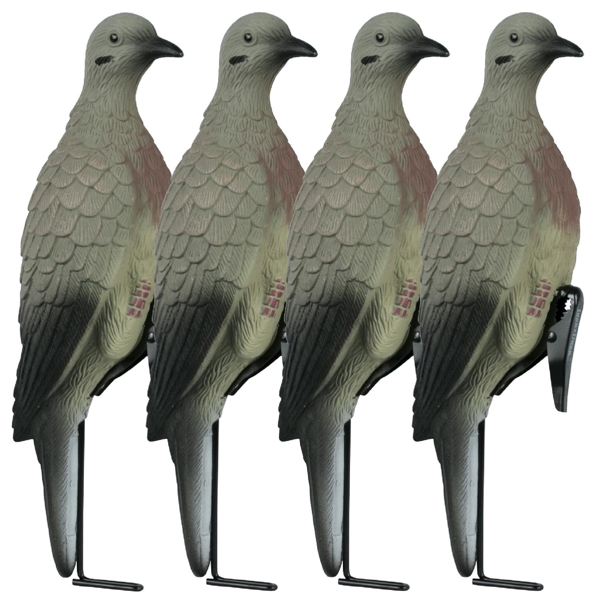 Lucky Duck Clip on Dove Decoys with Stake 4 Count