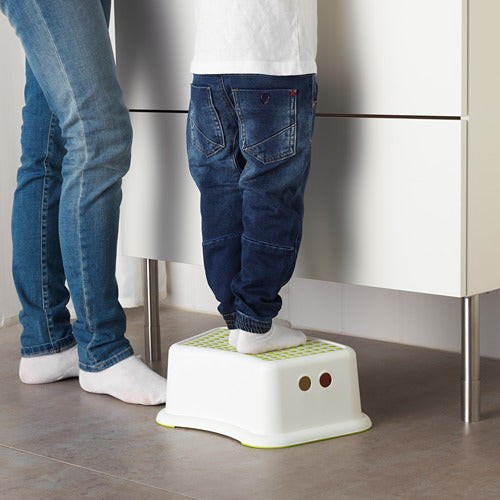 Ikea Step Stool White And Green