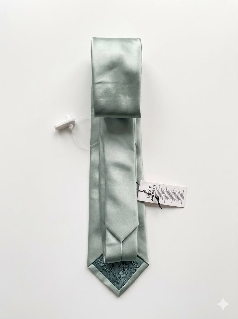 Tailored Silk Tie - Sage Green