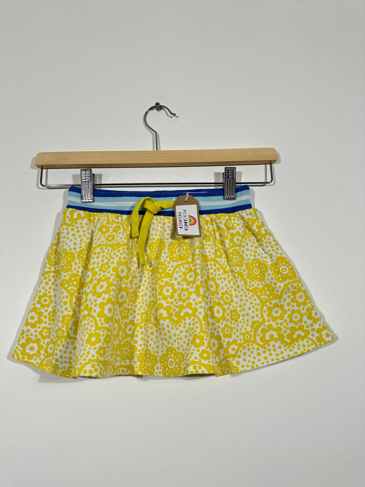 Pretty Yellow Floral Print Skort (3-4 Years)