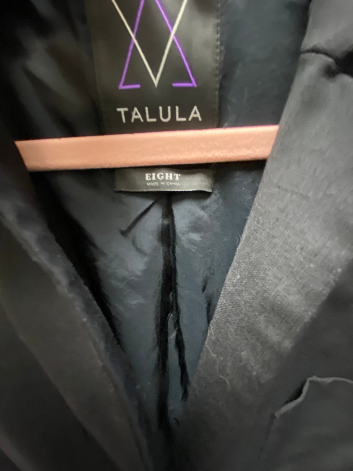 Talula Black Blazer Size 8