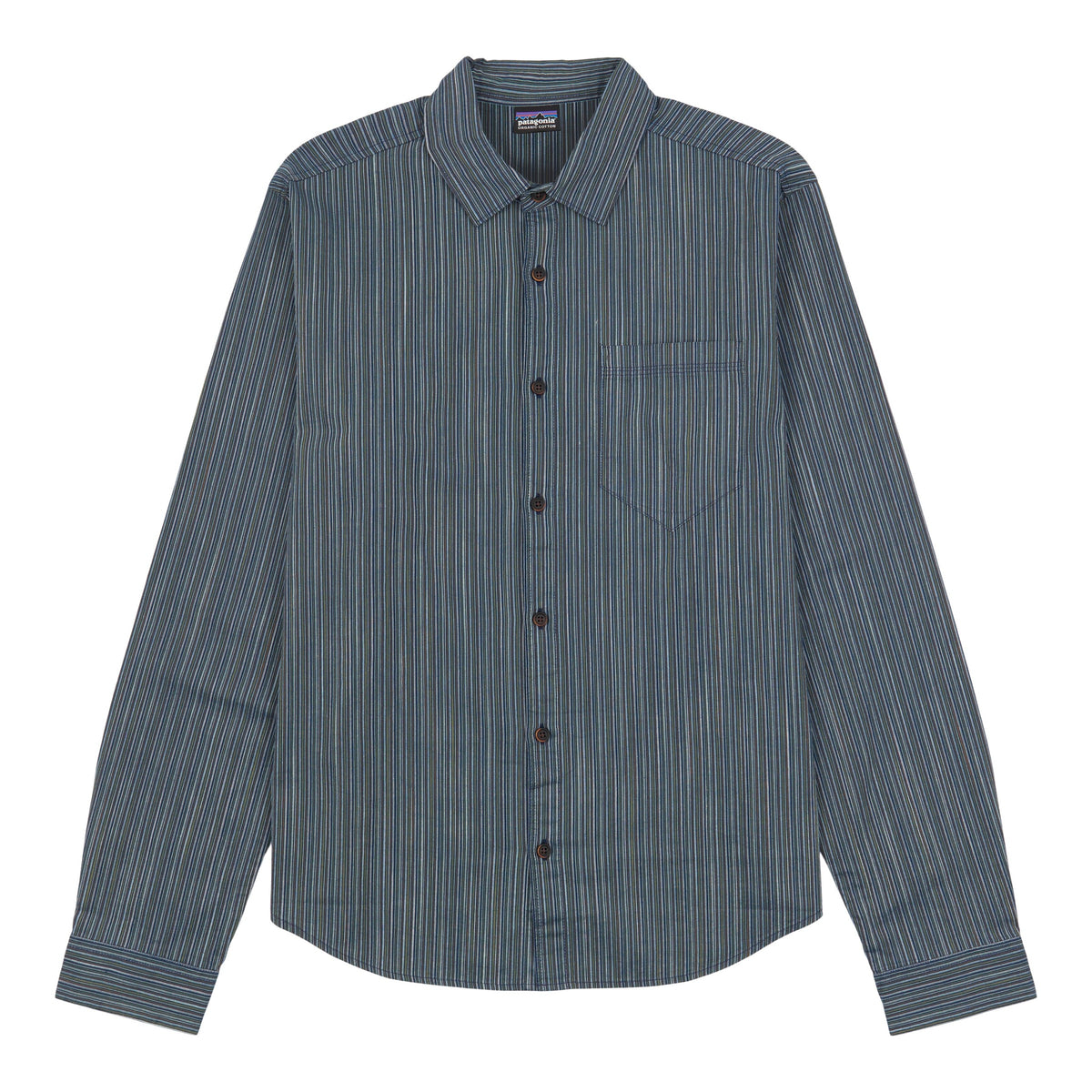 M's Long-Sleeved Organic Cotton Slub Poplin Shirt