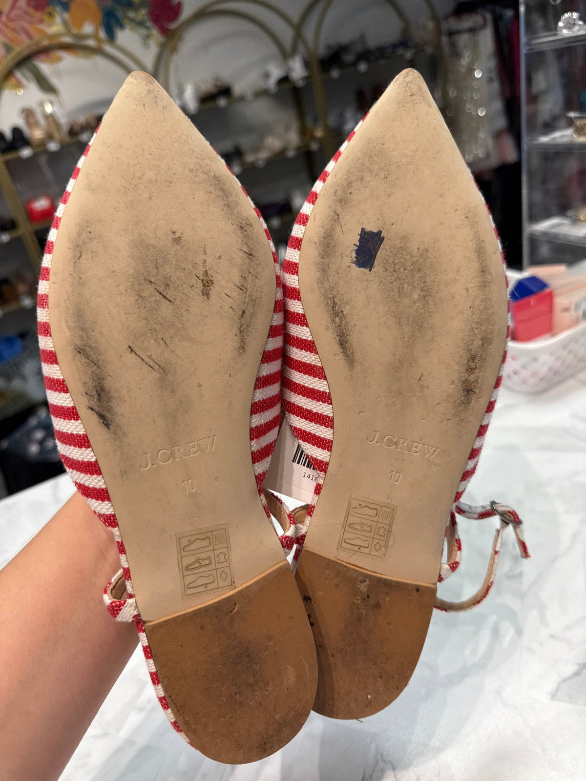 J. Crew Red Cherry Shoes, 10