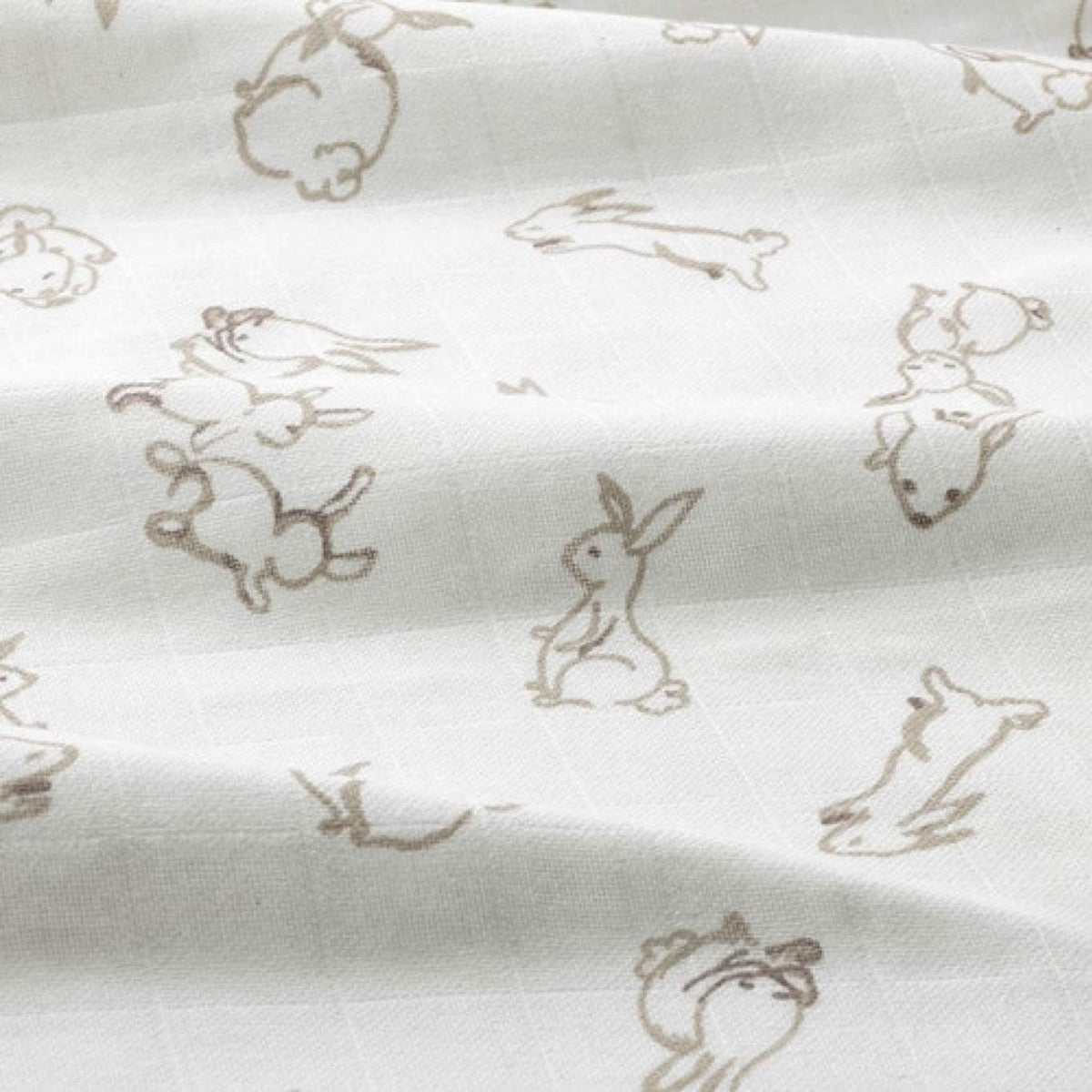 IKEA 2 Pack Burp Cloth Rabbits Blueberries Pattern White 70x70cm