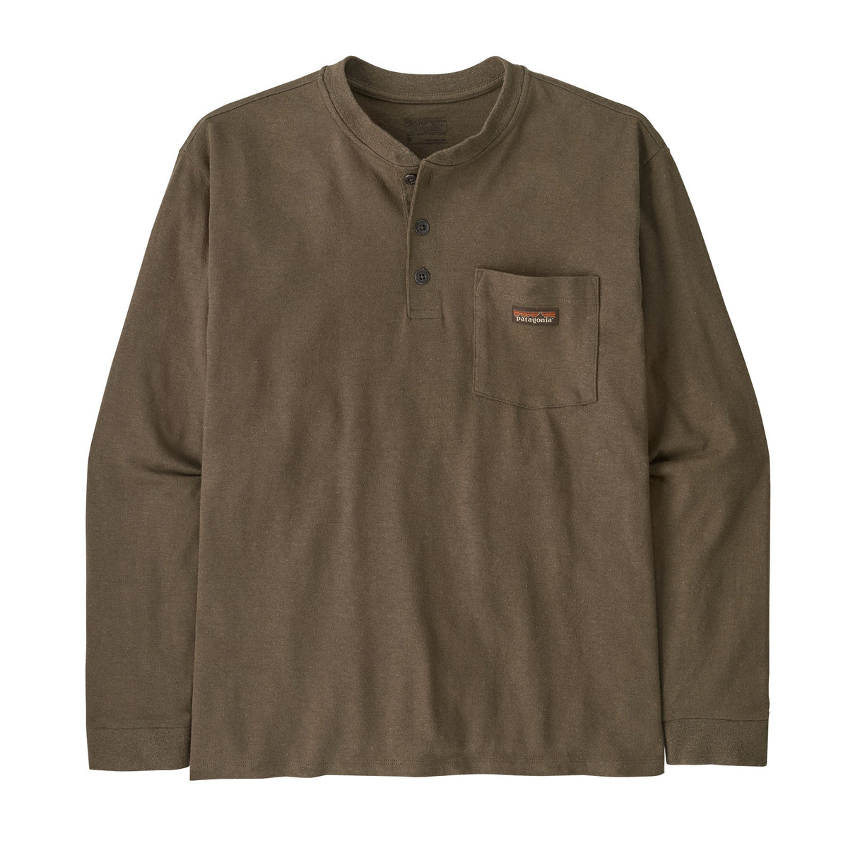 M's L/S Work Henley Pocket Tee
