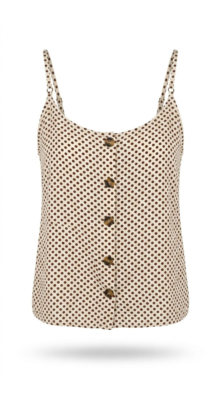 Polka Dot Cami Sleeve Top