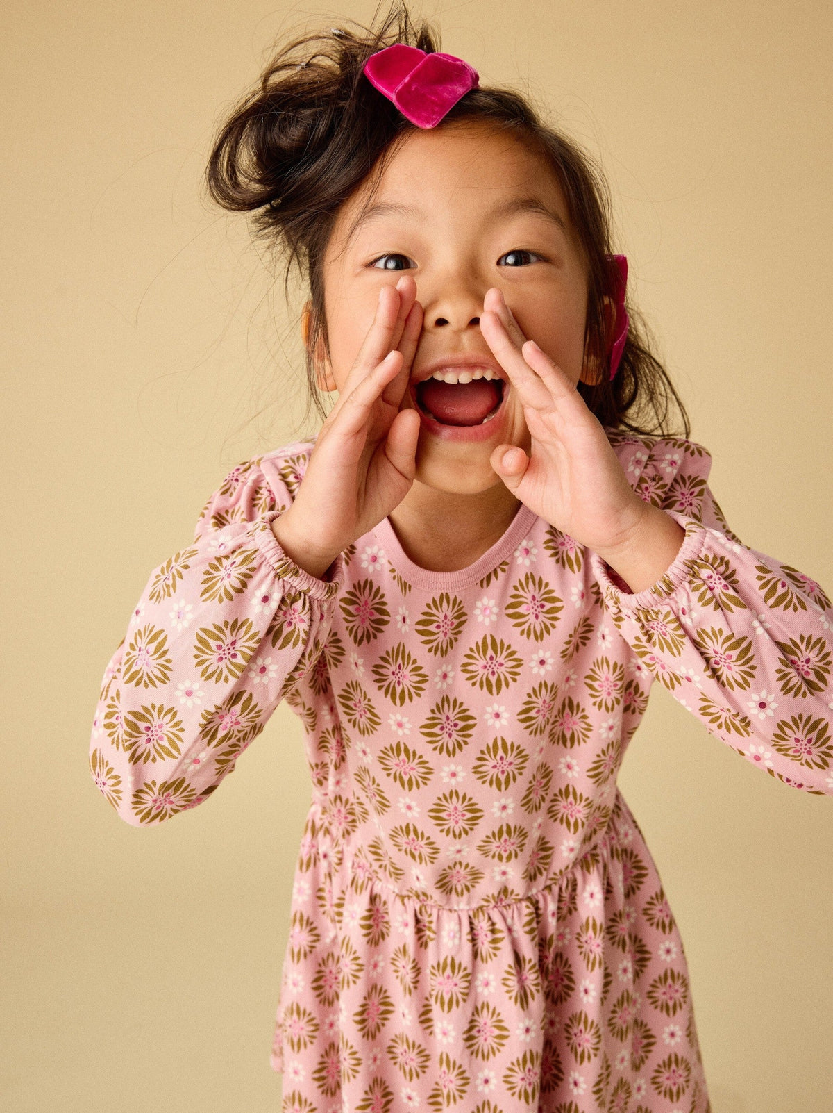 Blouson Sleeve Pocket Dress