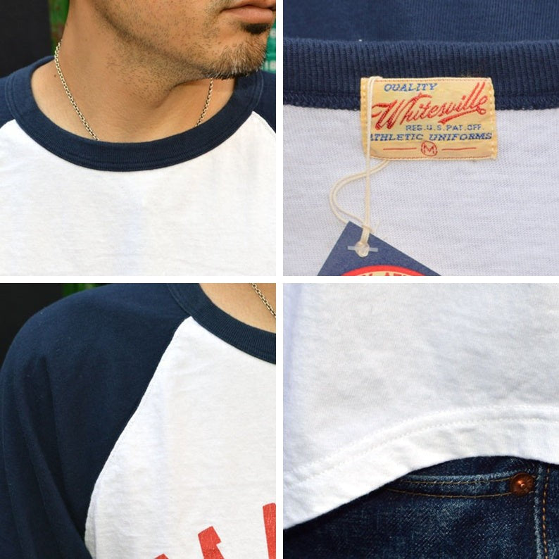WHITESVILLE "WV69528" 18/- Baseball Tee W/Print