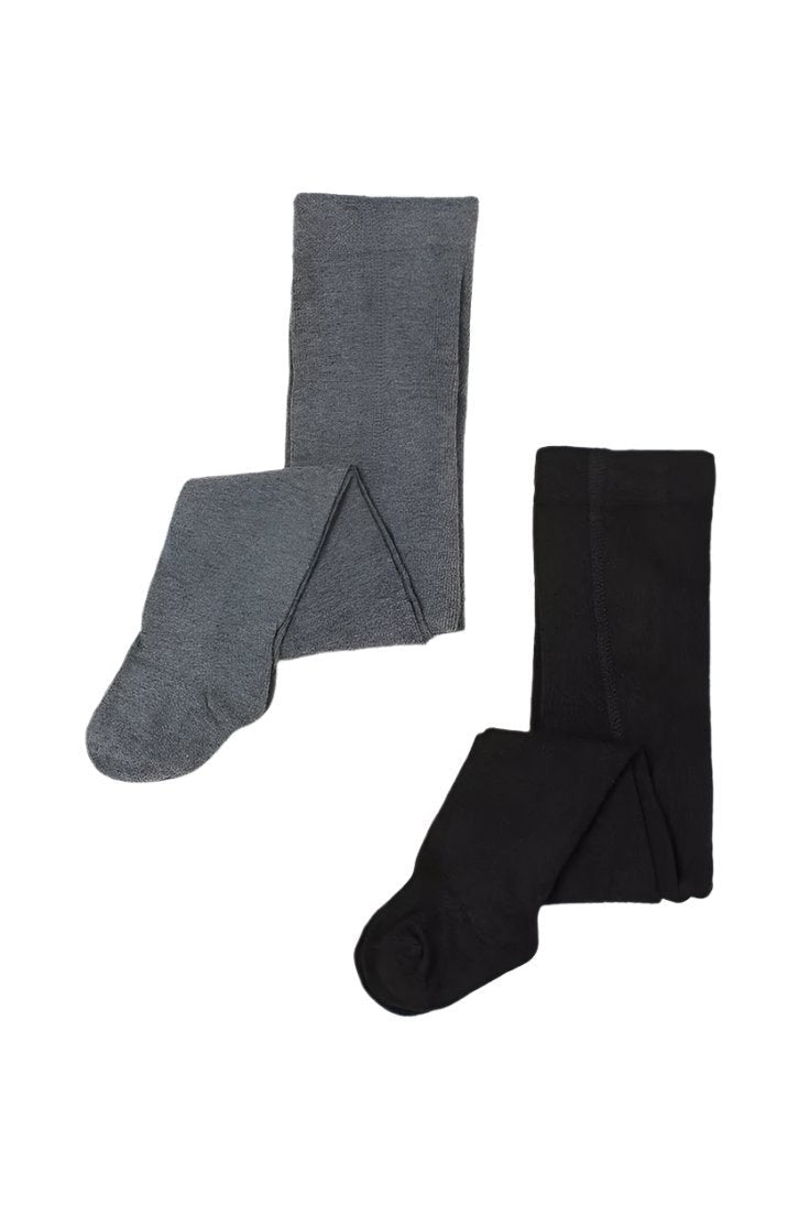H&M 2 Pack Tights Black And Grey