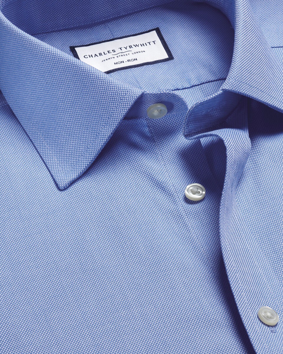 Non-Iron Royal Oxford Classic Fit Shirt - Ocean Blue