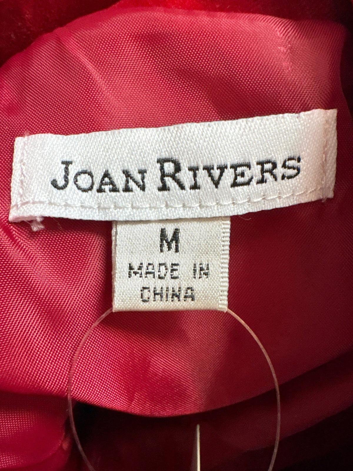 Joan Rivers Red Velveteen Jacket, M