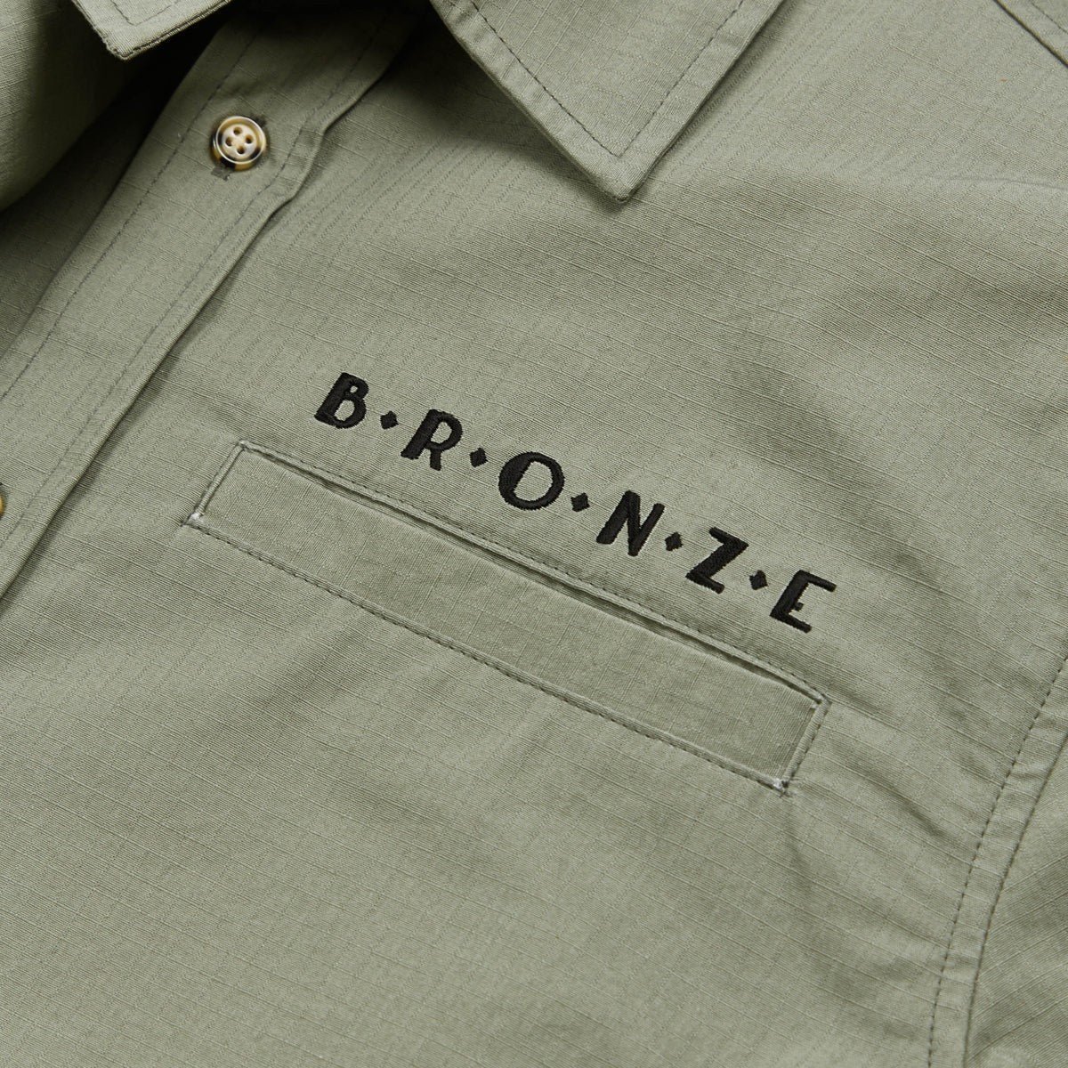 BRONZE 56K - RIPSTOP BUTTON UP GREY