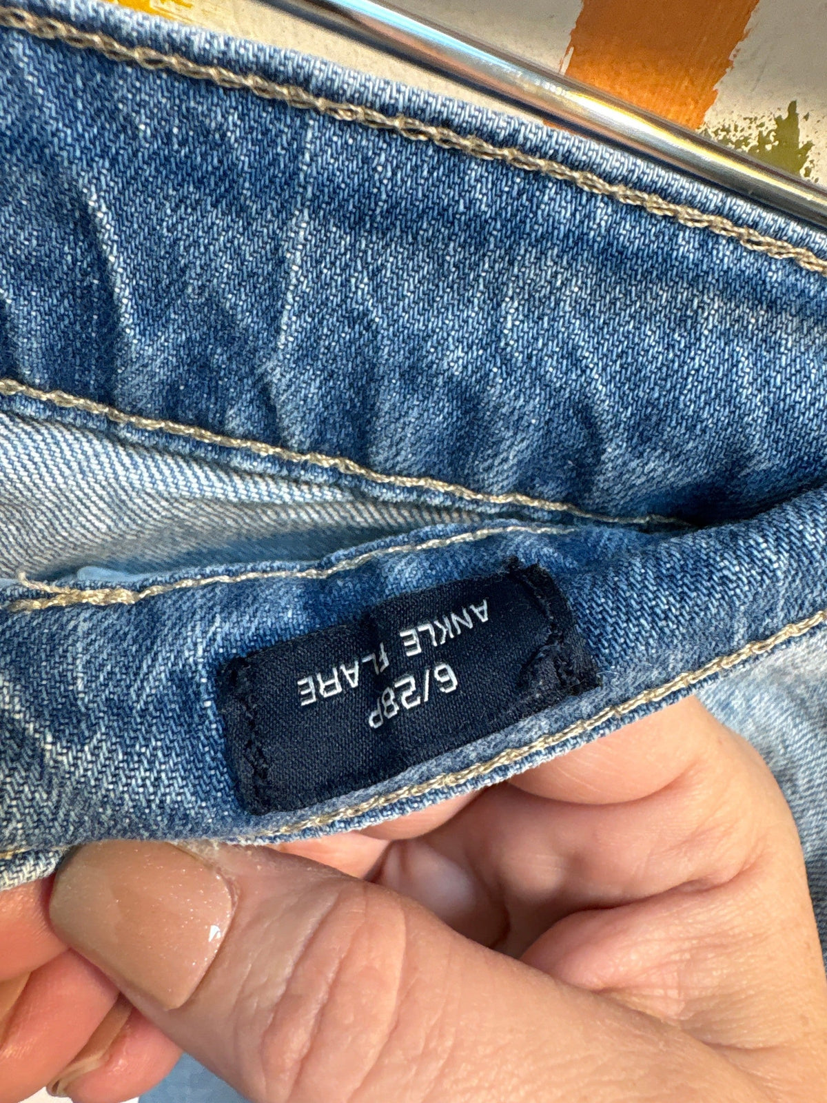 Gap 24" Inseam Ankle Flare Jeans, 6 Petite