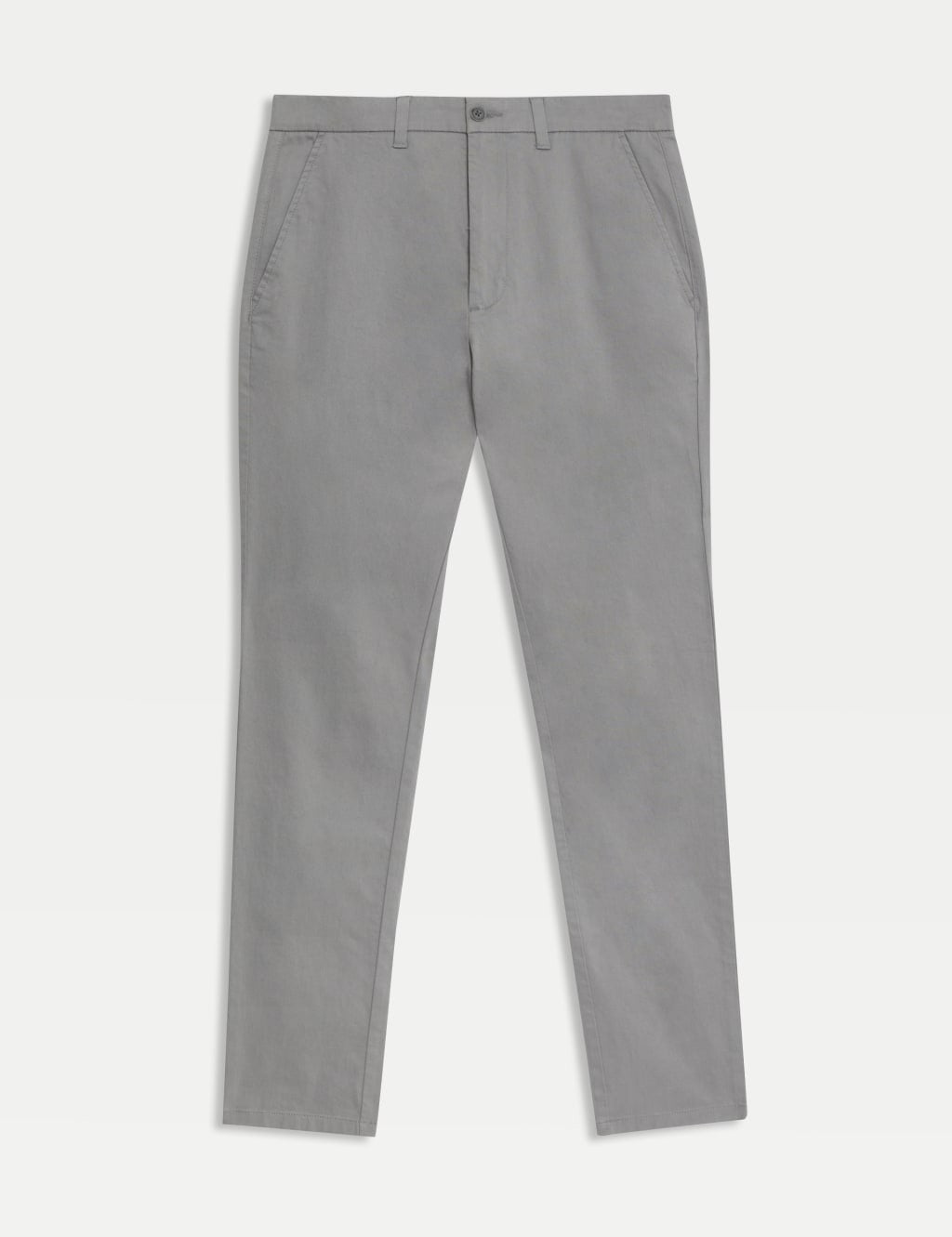 Slim Fit Stretch Chinos Light Grey