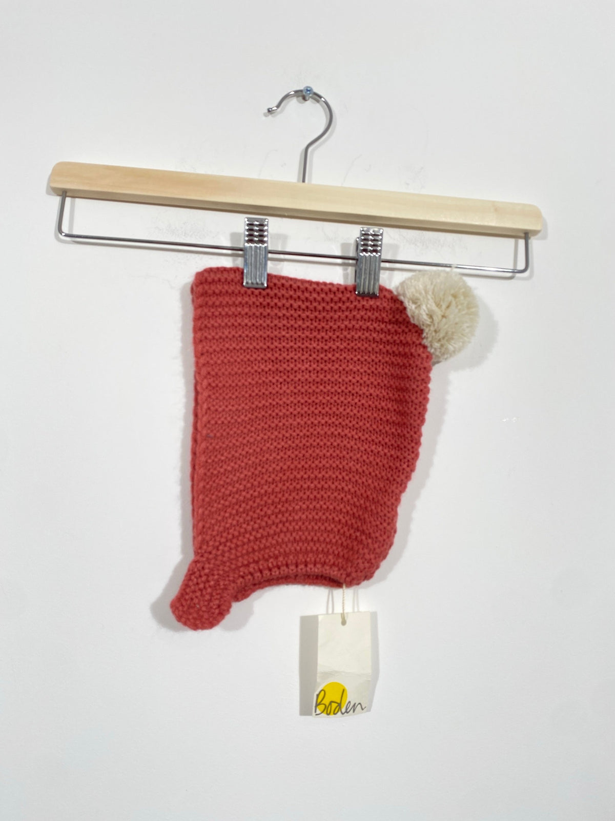 NEW Pink Knitted Pompom Bonnet (6-12 Months)
