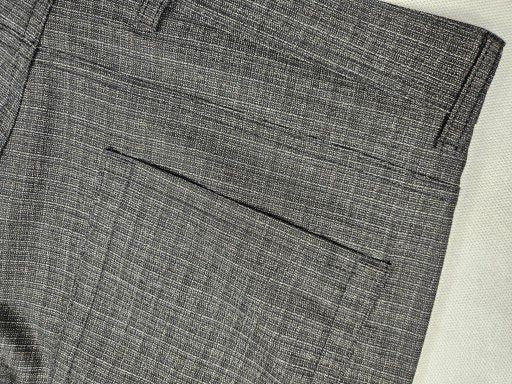 Tailored Slim Fit Textured Pattern Trousers - Grey