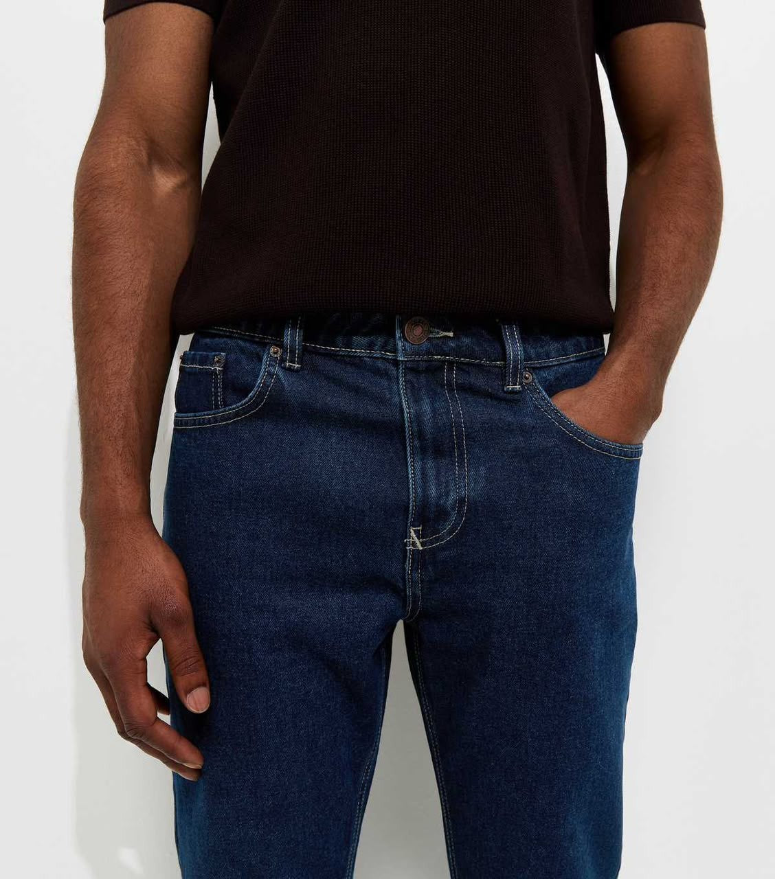 Non-Stretch Regular Straight Leg Jeans