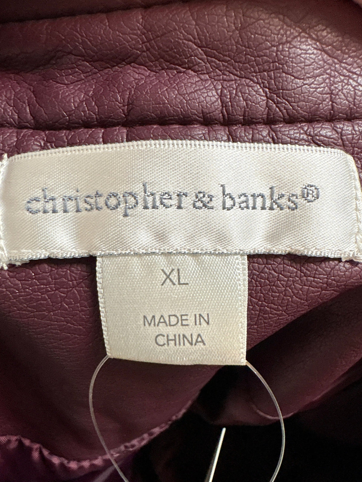 Christopher & Banks Faux Leather Jacket, XL