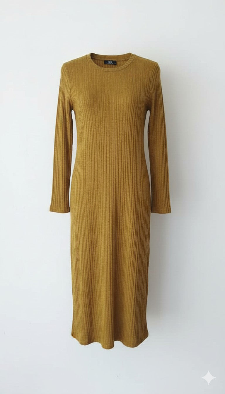Ribbed Knit Crew Neck