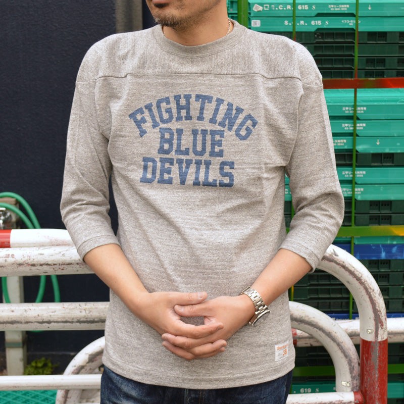 WARE HOUSE "4063 BLUE DEVILS" 3/4 Sleeve Football Tee