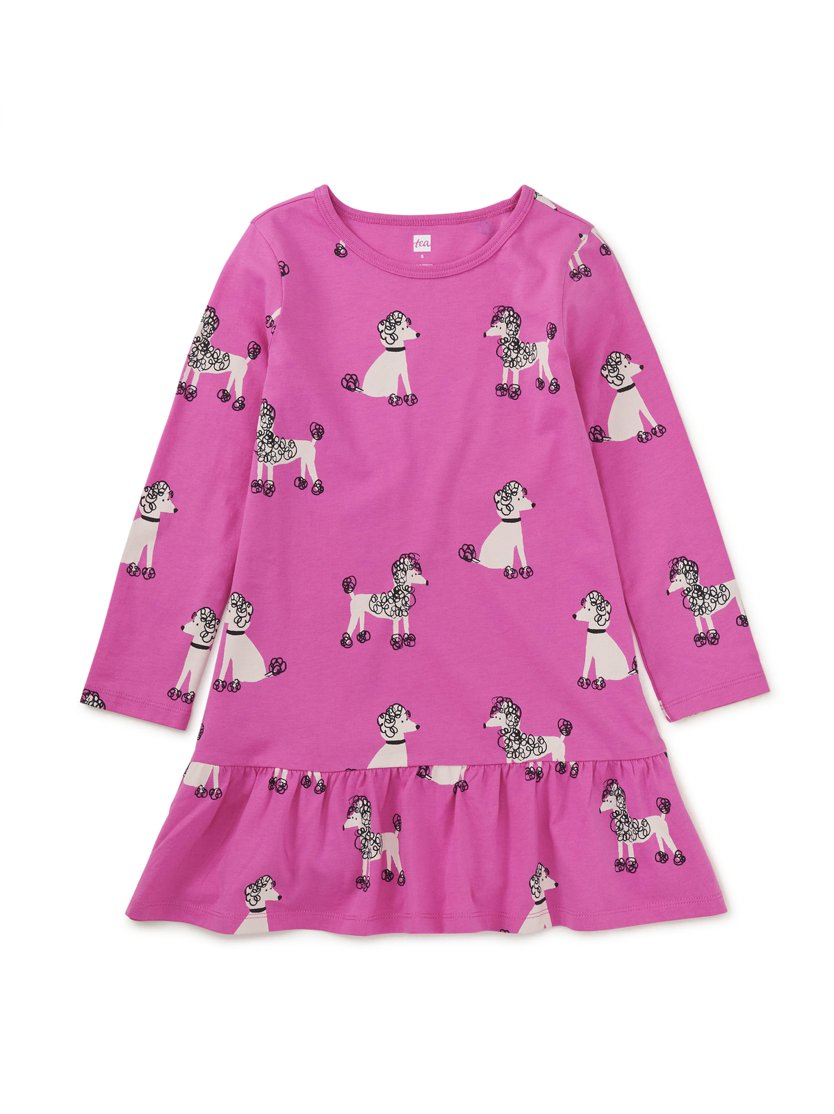 Long Sleeve Ruffle Hem Dress