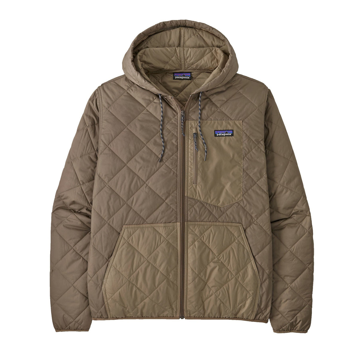 Men's Diamond Quilted Bomber Hoody