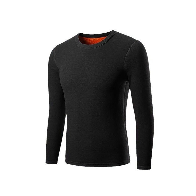 Golden Fleece Solid Color Men's Fleece-Lined Thermal Underwear