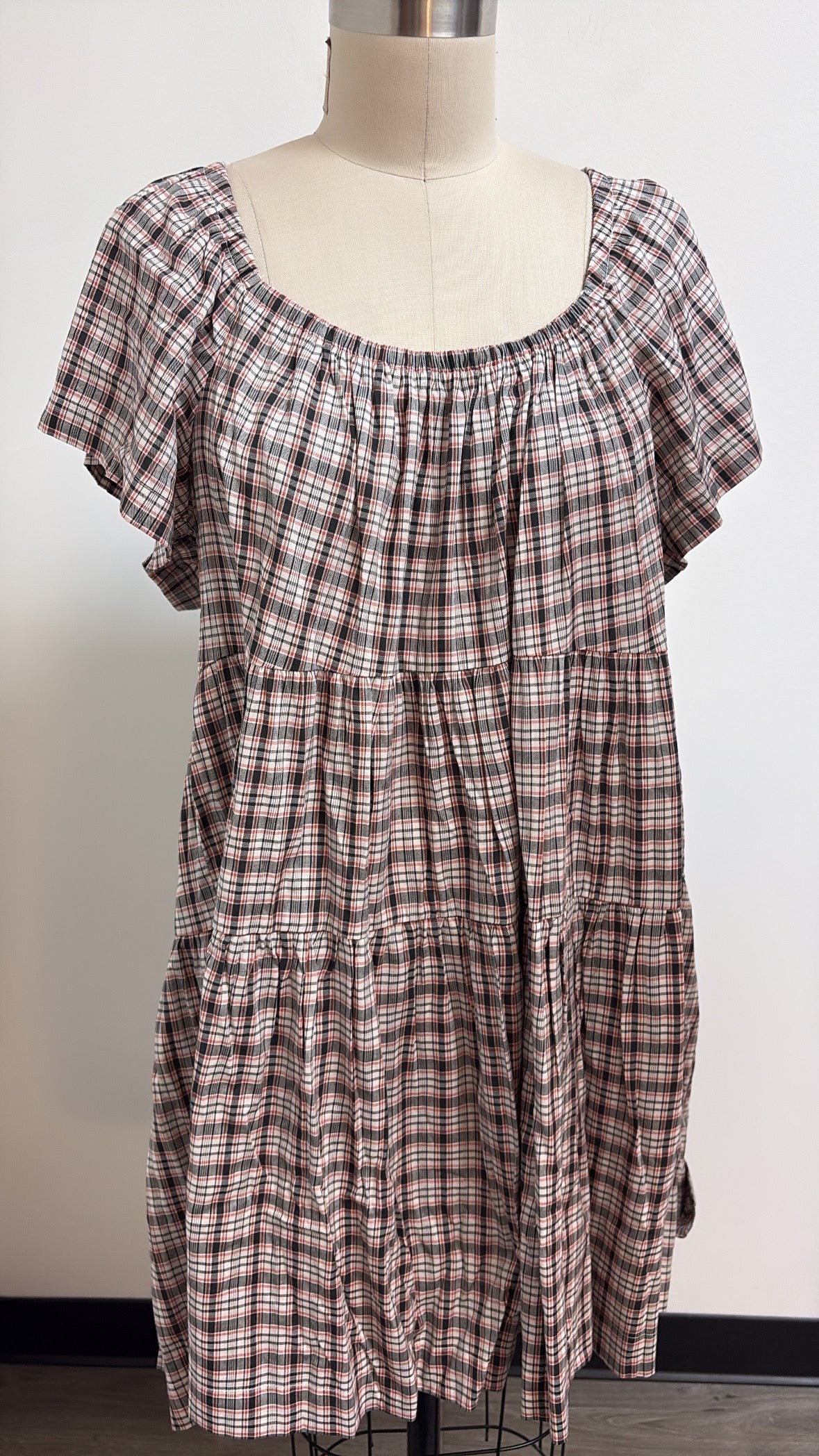 New Old Navy Plaid Dress, XL