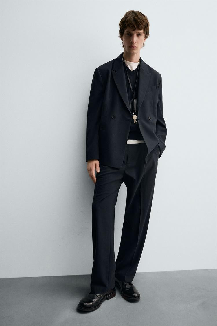 Zara Striped Suits Trousers