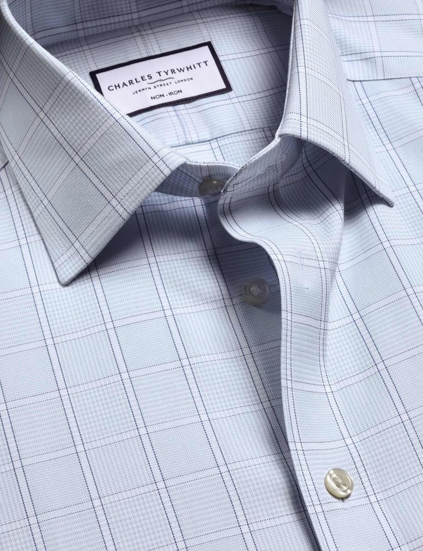 Non-Iron Prince Of Wales Check Classic Fit Shirt