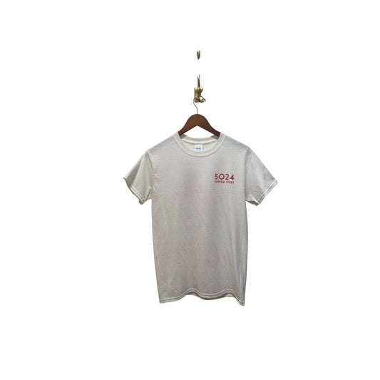 5024 - Tee WHITE/RED 2 LOGO