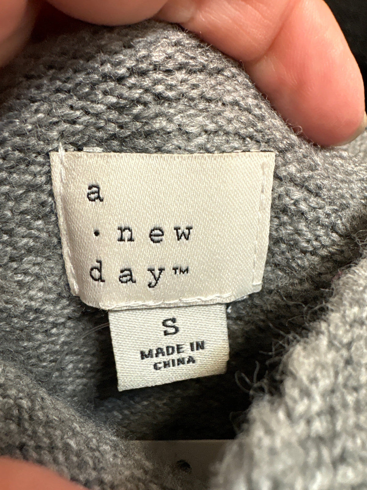 A New Day Gray Sweater Dress, S