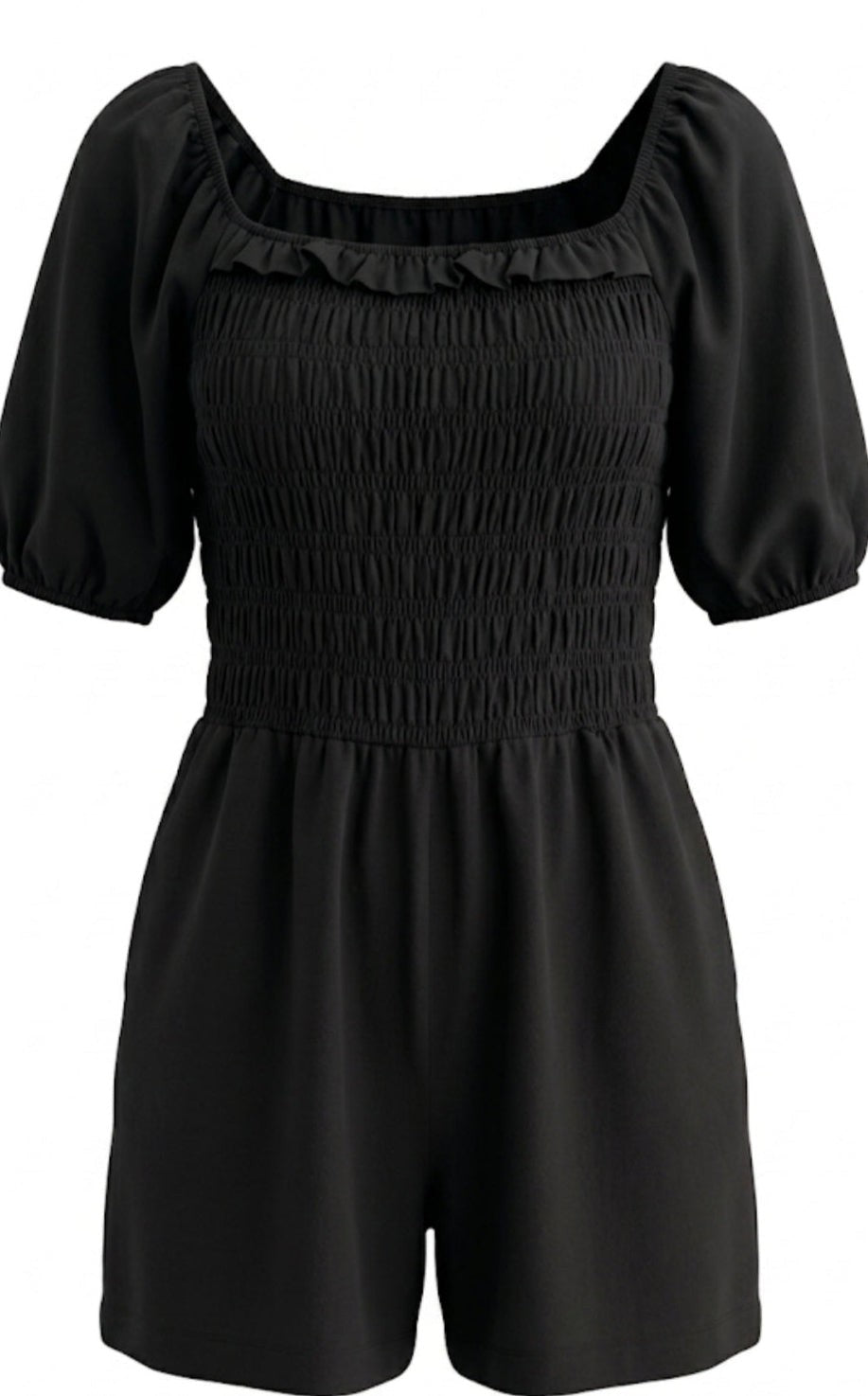 Shirred Elasticated Playsuit