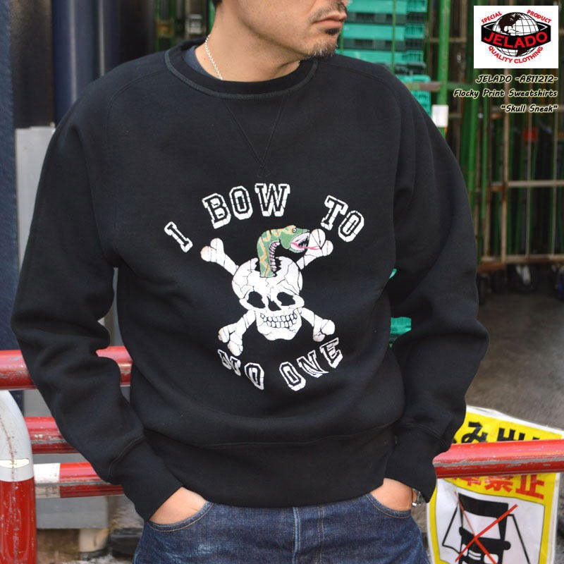 40% OFF!! JELADO "AB11212" Skull Snake Sweat Shirt