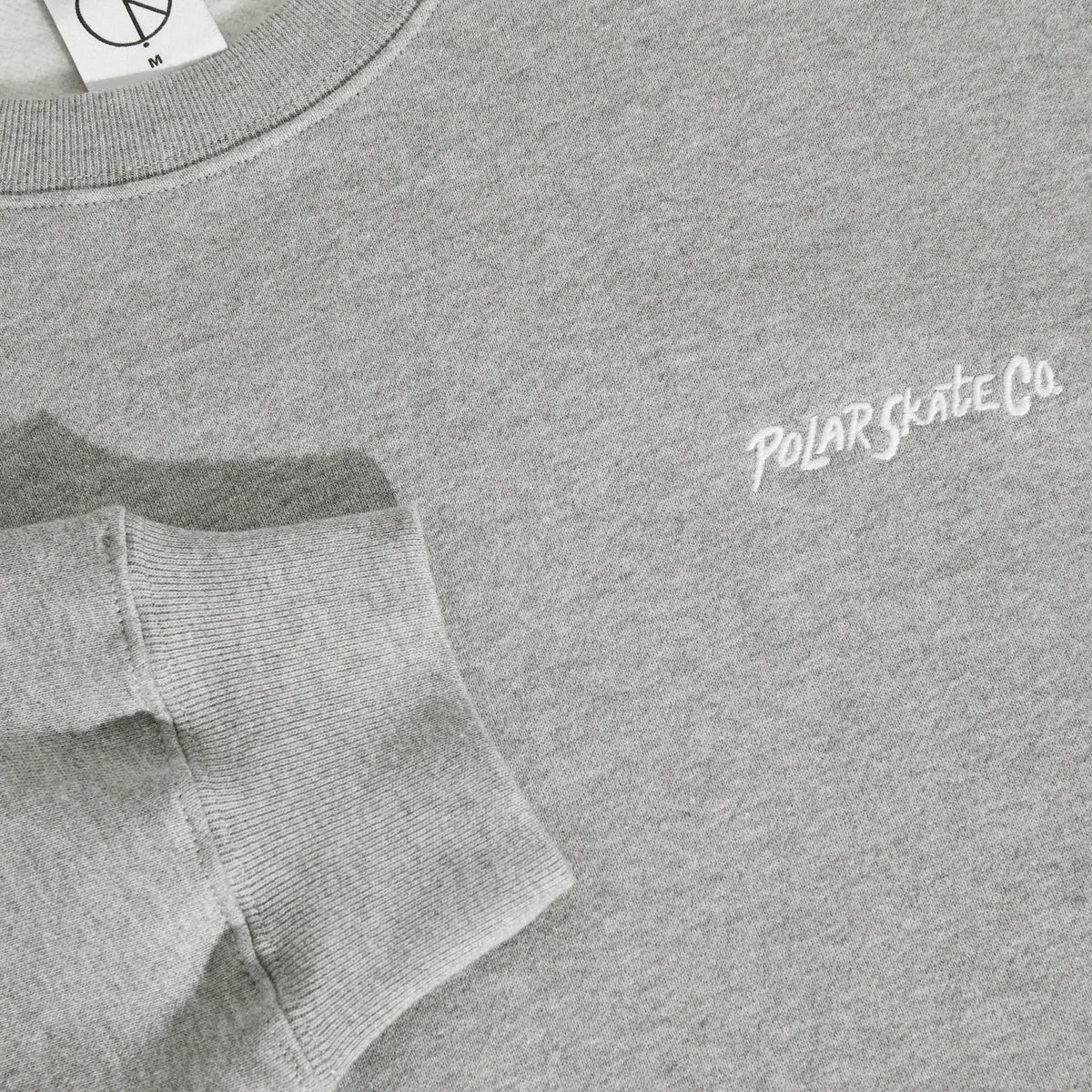 POLAR - DAVE CREWNECK SURF LOGO (HEATHER GREY)