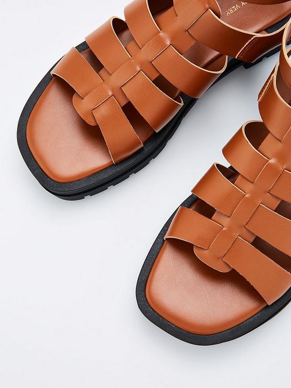V by Very Gladiator Chunky Sandal - Tan
