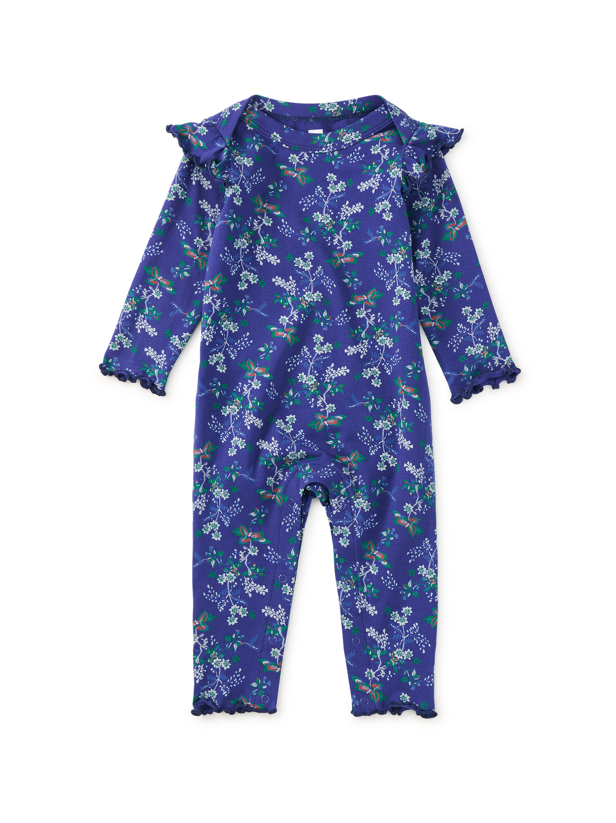 Ruffle Shoulder Baby Romper