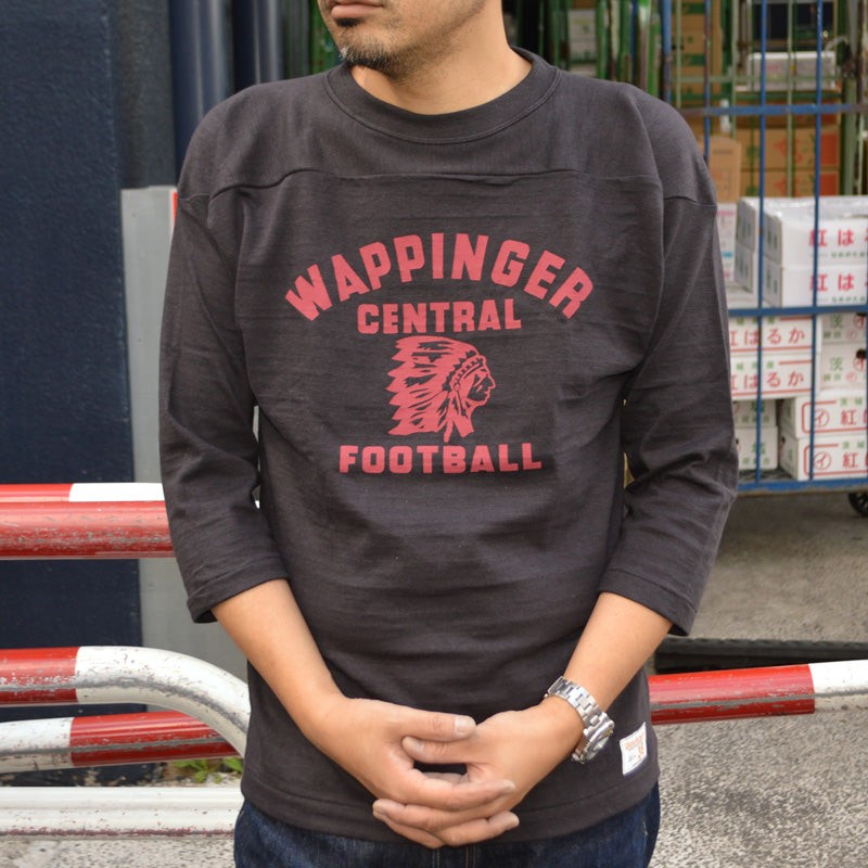 WARE HOUSE "4063 WAPPINGR" 3/4 Sleeve Football Tee