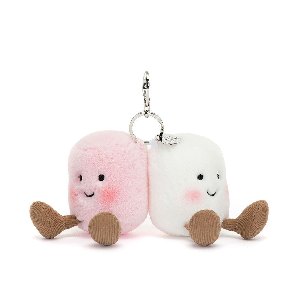Jellycat Amuseables Pair of Marshmallows Bag Charm 微笑棉花糖鎖匙扣