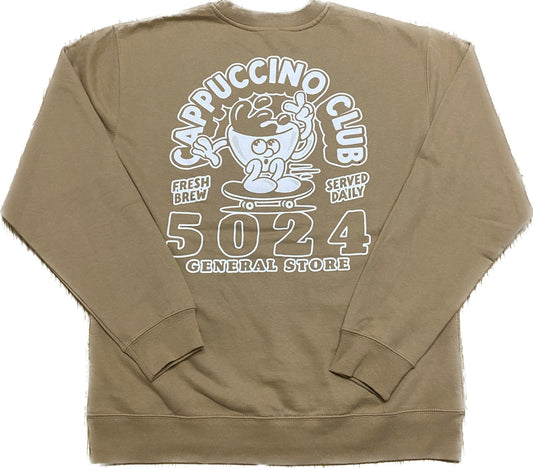 5024 Cappuccino Club Crew Neck