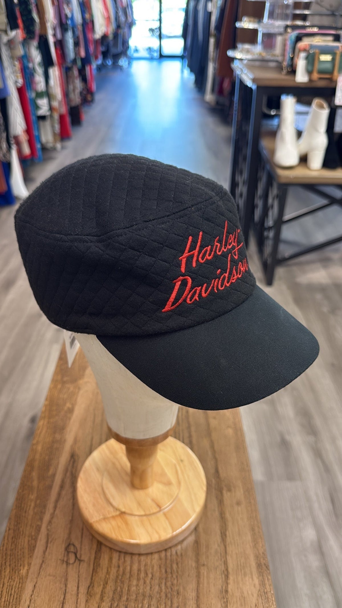 Harley Davidson Black Quilted Hat