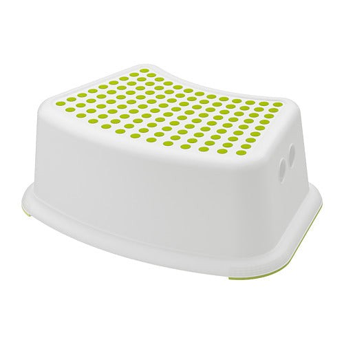 Ikea Step Stool White And Green