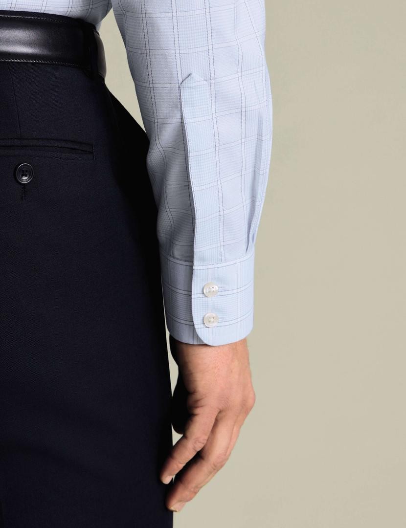 Non-Iron Prince Of Wales Check Classic Fit Shirt