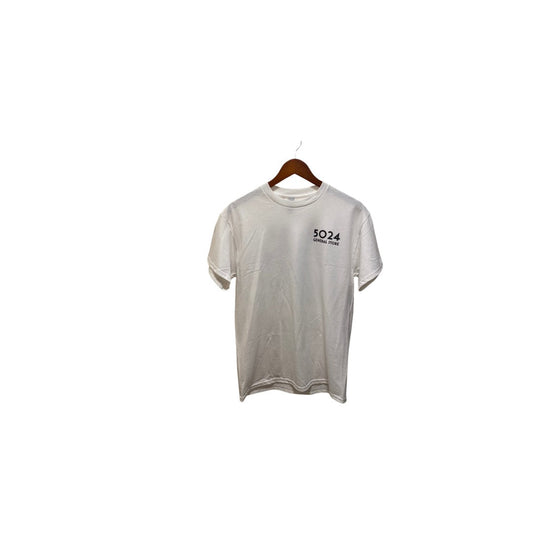5024 - Tee WHITE/BLACK 2 LOGO
