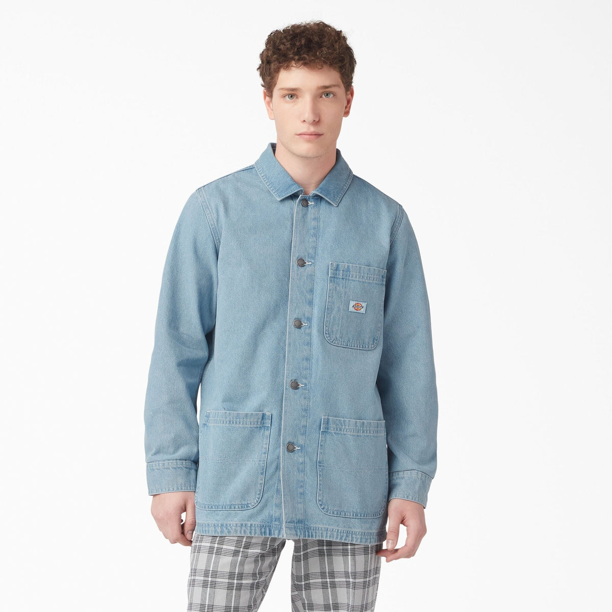 DICKIES - DENIM CHORE COAT LIGHT DENIM