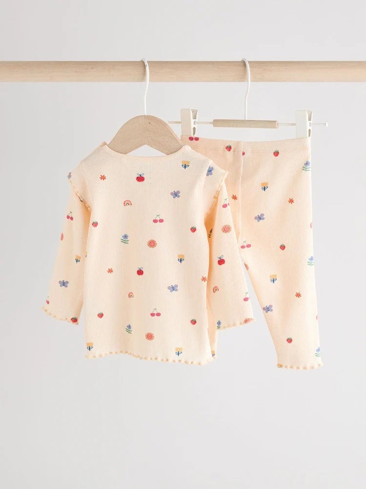 Next Uk Cream Bright Character Baby Top and Leggings Set 2 Piece