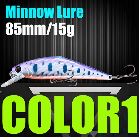 AFISHLURE Fishing Lure Wobblers Trout 85mm/15g Minnow Hard Baits Iscas Artificial Pesca Leurre