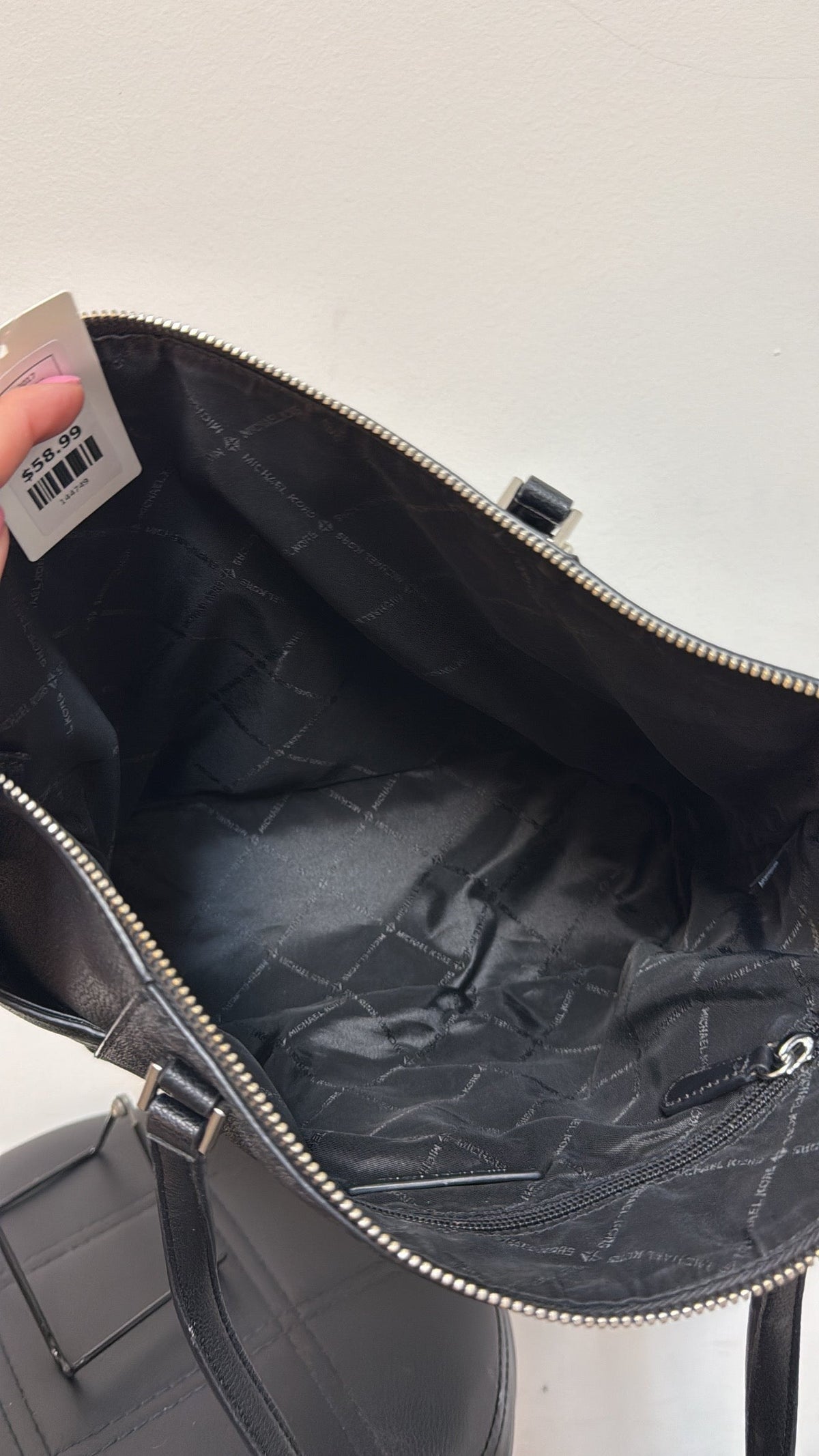 Michael Kors Black Shoulder Bag, 14"x10"