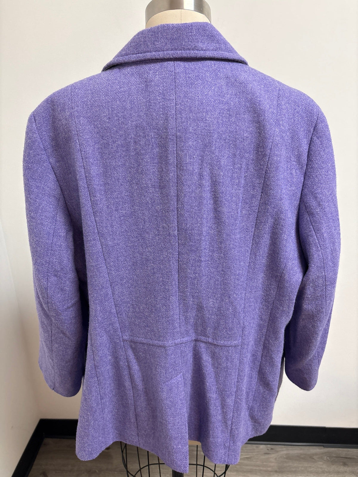 Talbots Purple Wool Blend Blazer Jacket, 18W