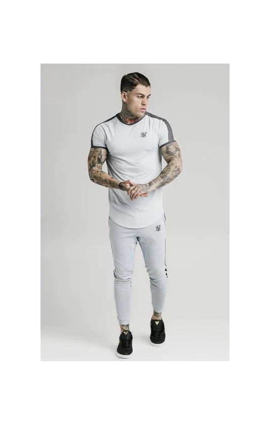 Panel Eyelet Tech Tee – Ice Grey
